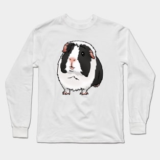 Black Dutch Crested Guinea Pig Long Sleeve T-Shirt